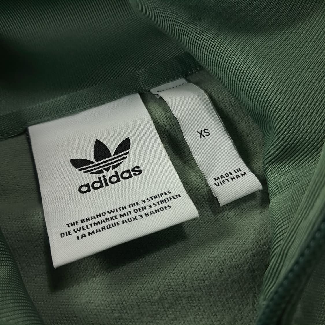 CK210 XS 아디다스 베켄바우어 투웨이 세이지그린 집업 자켓 상품이미지4