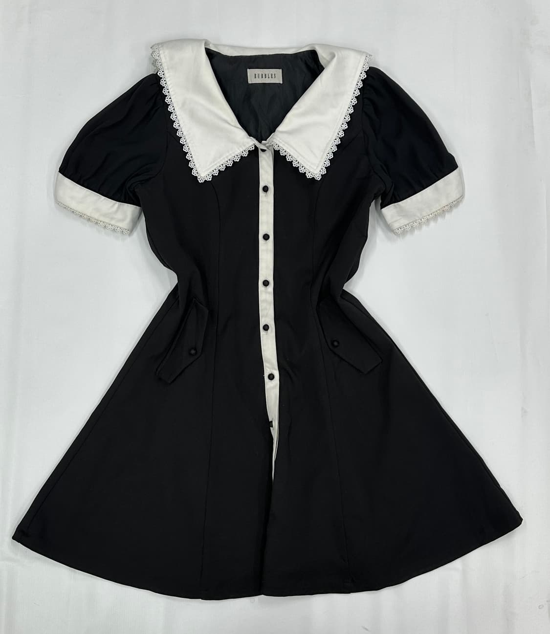 BUBBLES 지뢰계 레이스 미니원피스 플레어 양산형 공겜여주 고스로리 상품이미지3