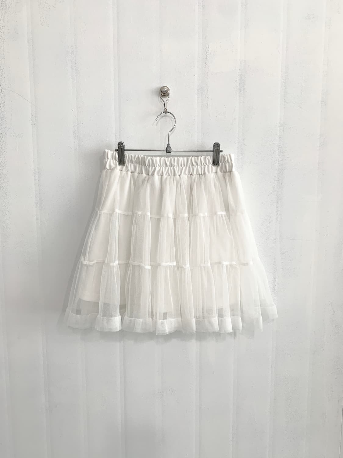 White Tiered Tutu Skirt 상품이미지1