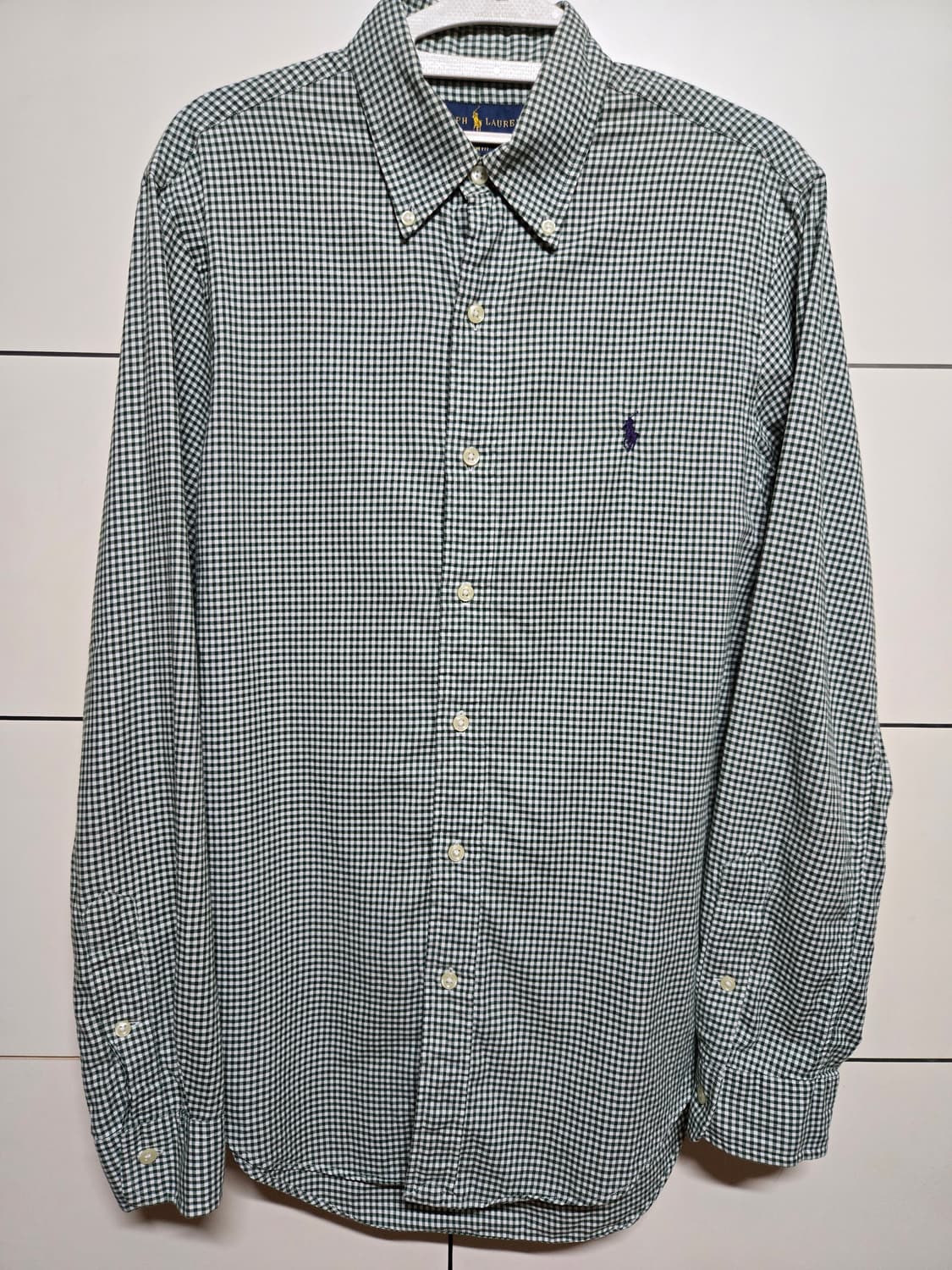 폴로 랄프로렌 슬림핏 체크 셔츠 상품이미지2