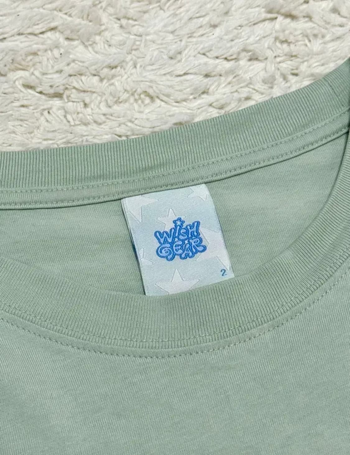 산산기어 엔시티위시 롱슬리브 라이트그린 2 사이즈 콜라보 코어 긴팔티셔츠 상품이미지2