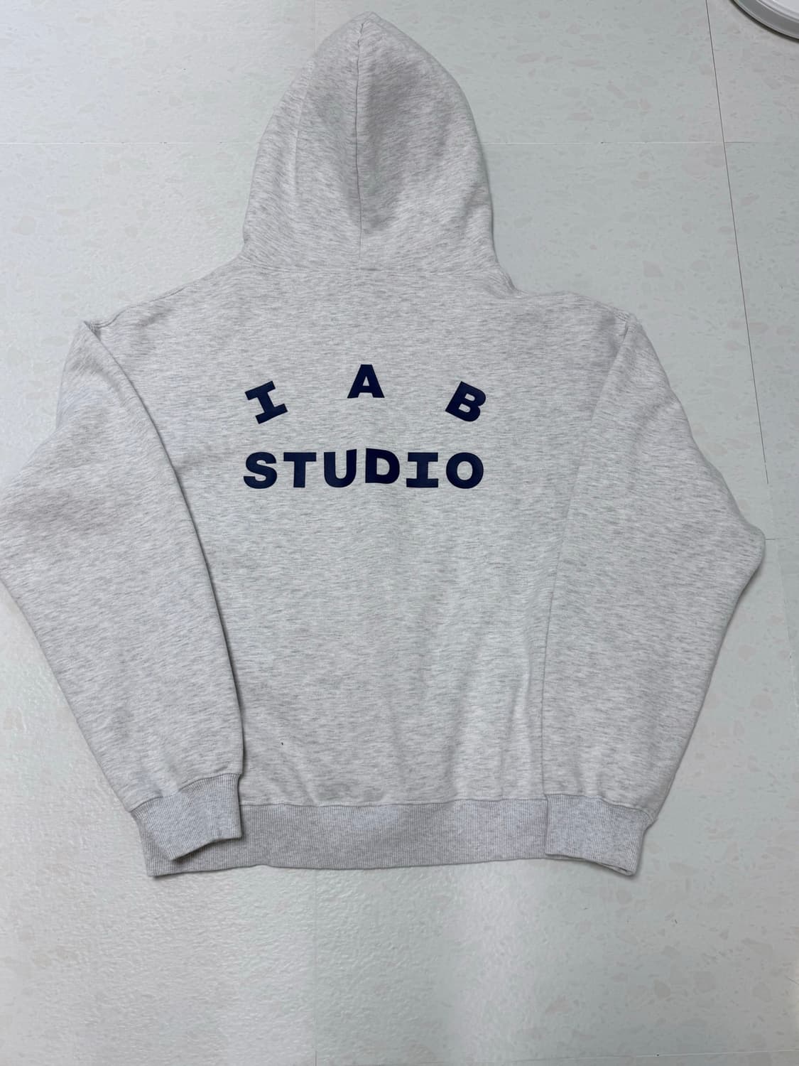 IAB Studio 라이트 그레이 후드티 L사이즈 상품이미지4
