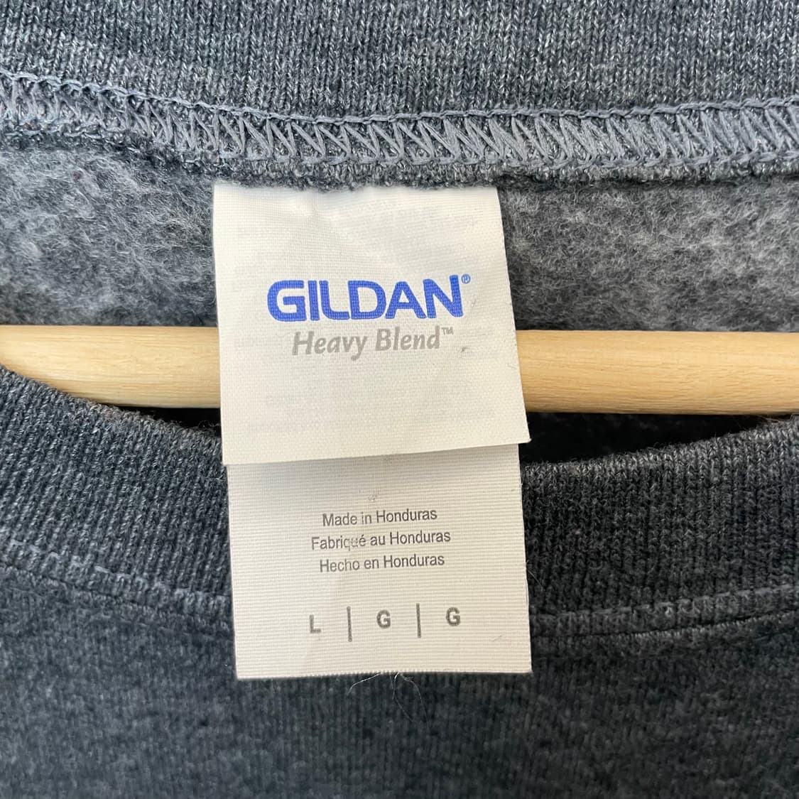 길단 그레이 프린팅 기모 맨투맨 L 상품이미지4