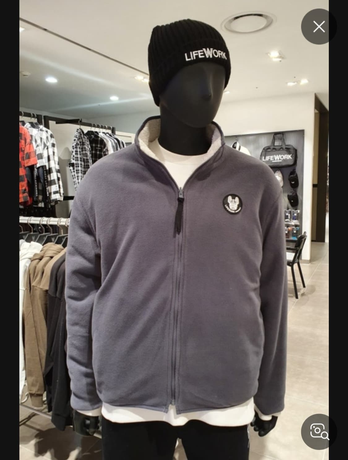 라이프워크 리버시블 뽀글이 플리스 자켓 M 상품이미지3