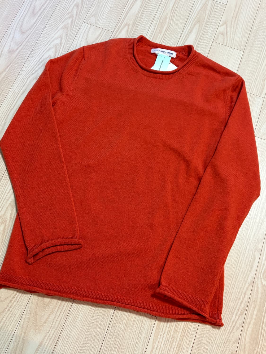 꼼데가르송 셔츠 롤드햄 니트 상품이미지1