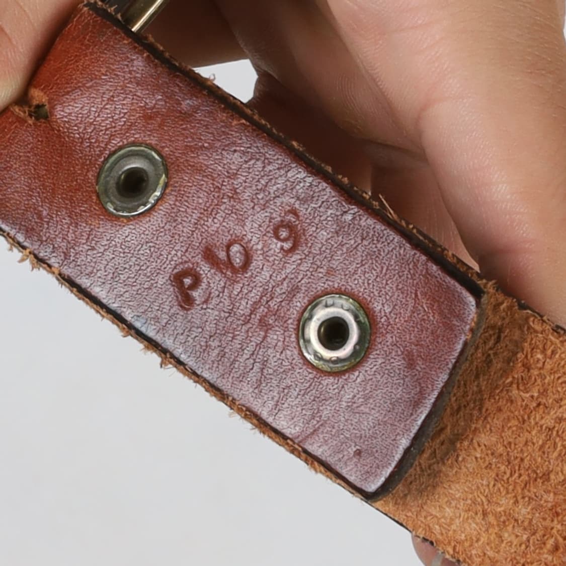 Solid Brass Vintage Leather Belt 상품이미지4