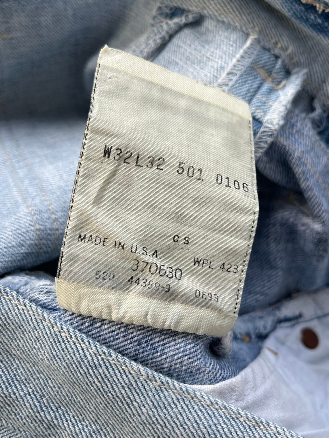 00s USA 빈티지 리바이스 리메이크 데님 팬츠 상품이미지10