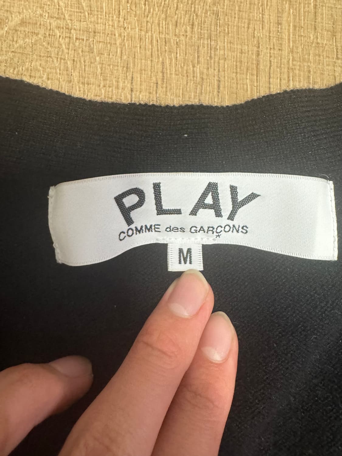 꼼데가르송 블랙 가디건 상품이미지2