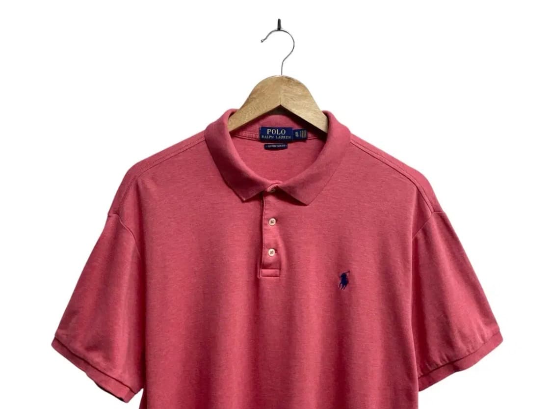폴로 랄프로렌  핑크색 피케 폴로 셔츠 XL 상품이미지2