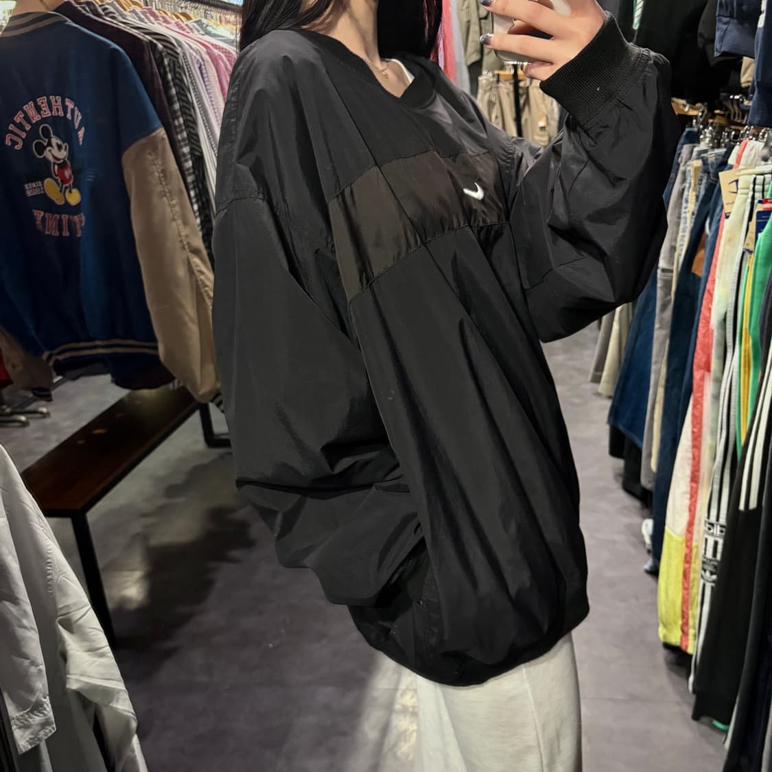 [IM] NIKE 나이키 배색 웜업 블랙 상품이미지3