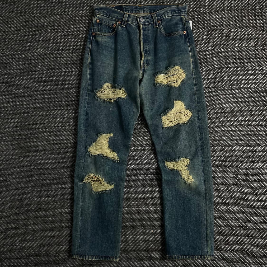 리바이스 501 디스트로이드 데님 워싱 팬츠o 3619 상품이미지1