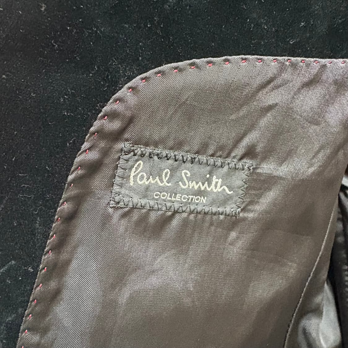폴스미스 Paul Smith 블랙 벨벳 블레이저 자켓  상품이미지3