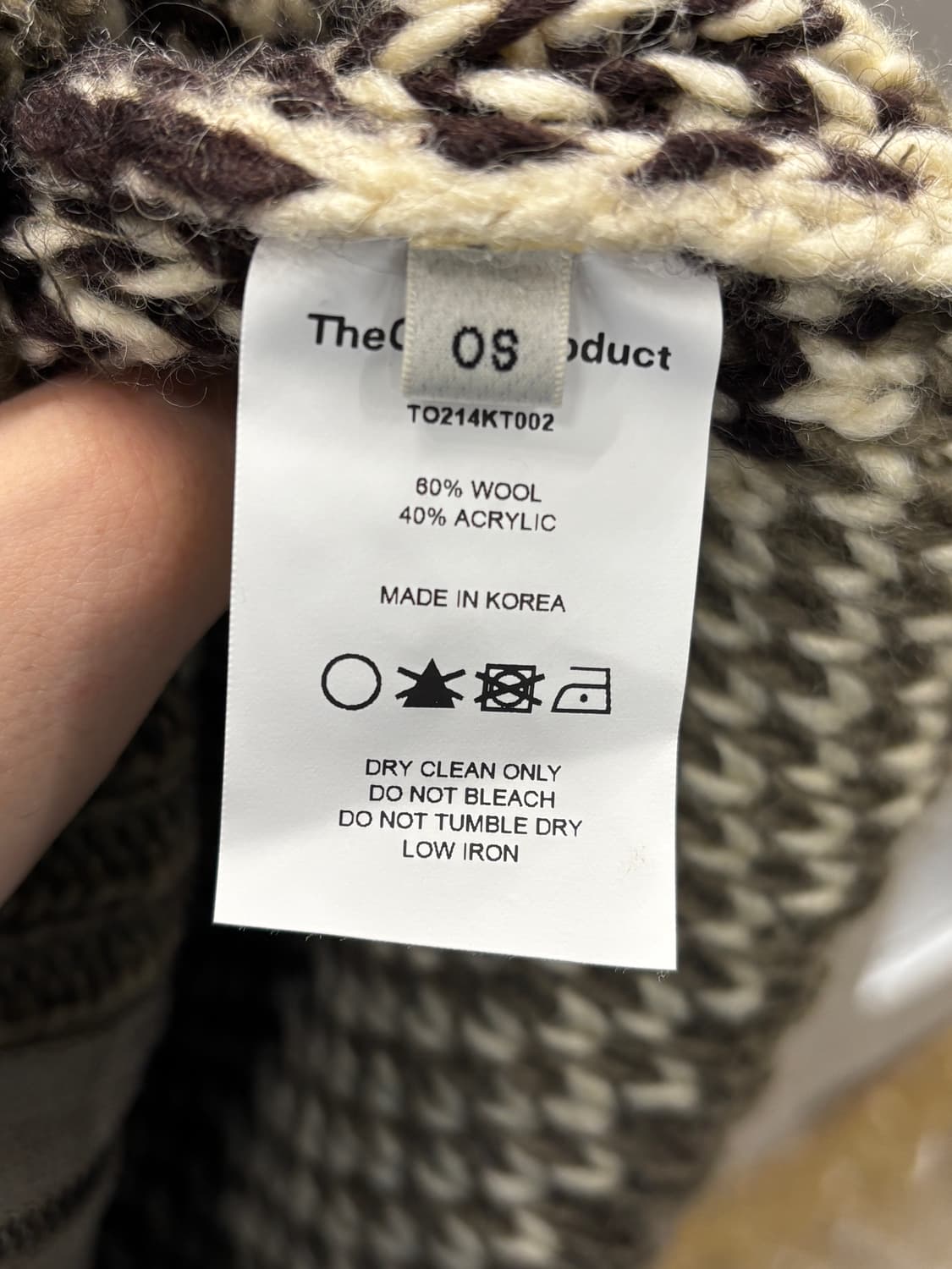 더오픈프로덕트 노르딕 니트 후드 집업 OS 상품이미지5