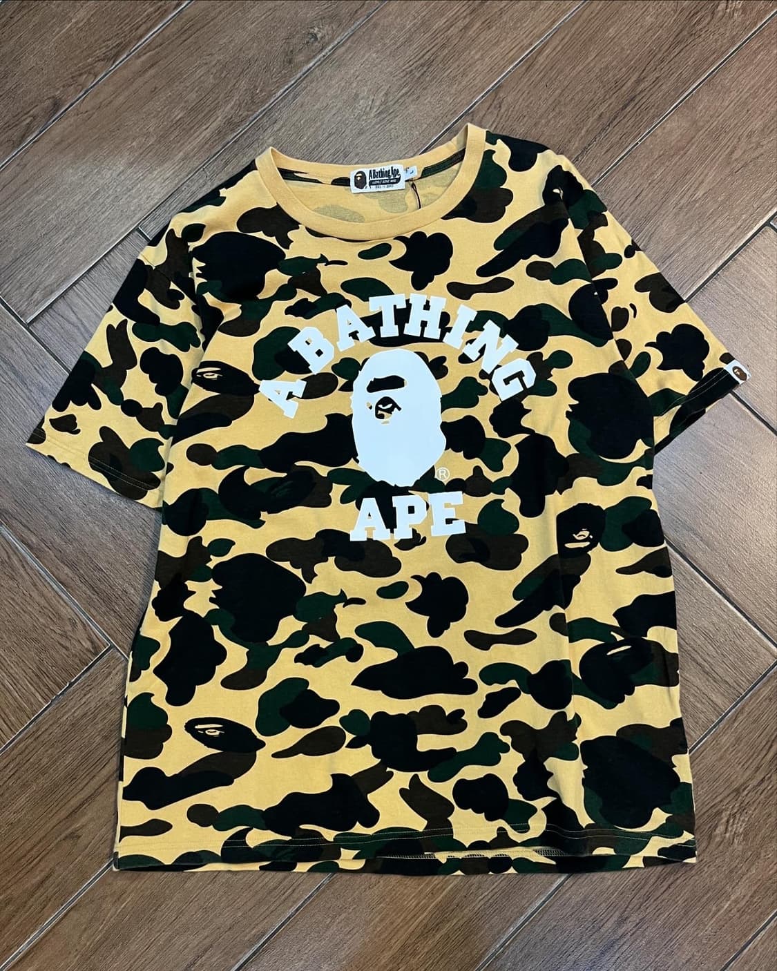 < Bape Camouflage College T-shirt 상품이미지4