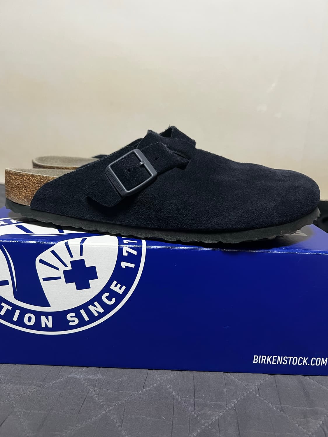 버켄스탁 보스턴 소프트 풋베드 미드나잇 블루 - 레귤러 42 판매 상품이미지5
