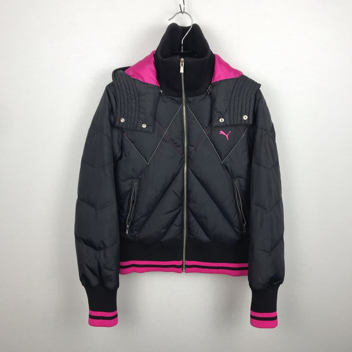 푸마 Y2K 핑크 덕다운 패딩 점퍼 여성M (95) 상품이미지1
