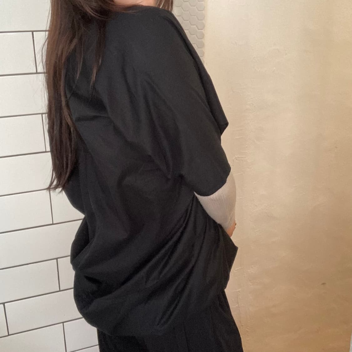 릭오웬스 드레이핑 브이넥 반팔 상품이미지7