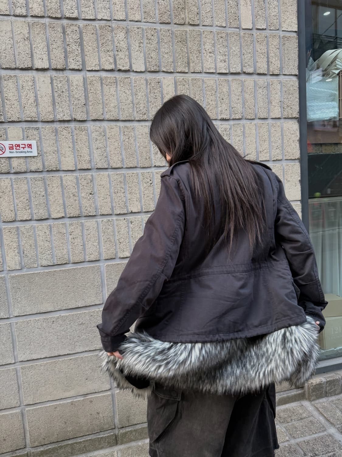 미하라 야스히로 퍼 디테일 자켓 상품이미지1