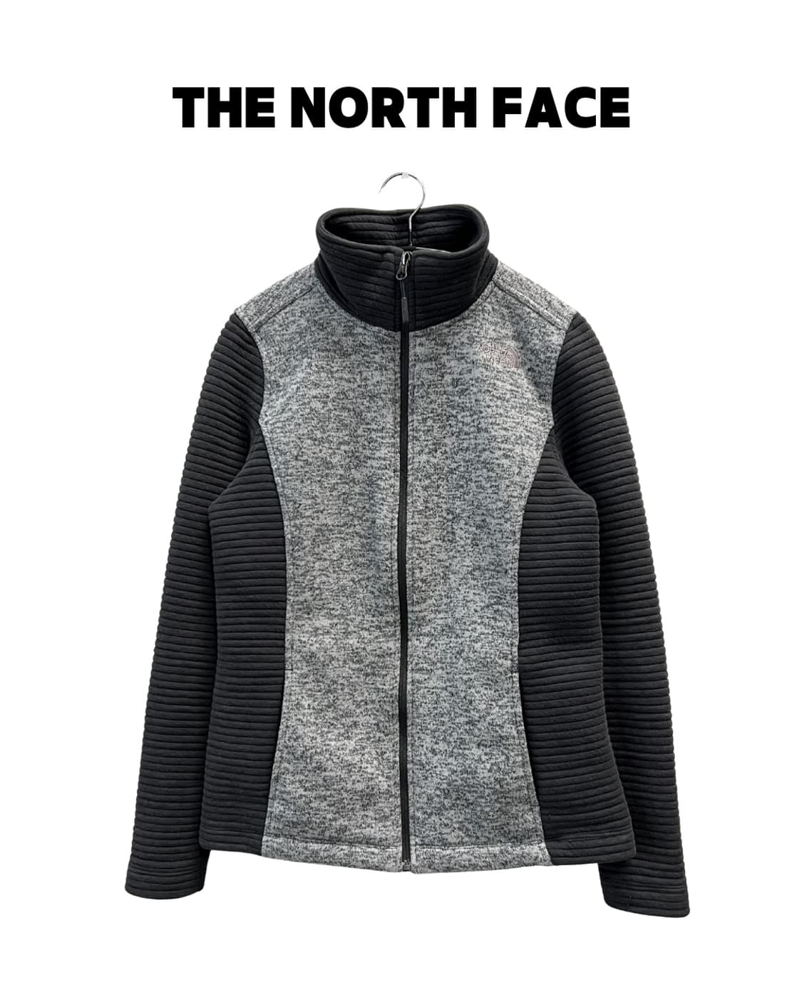 노스페이스 우먼스 플리스 집업 그레이/차콜  상품이미지1