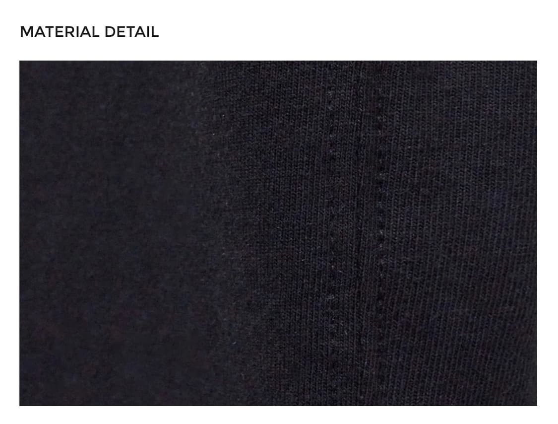 [L] 유스 레더 트림 롱슬리브 티셔츠 상품이미지3