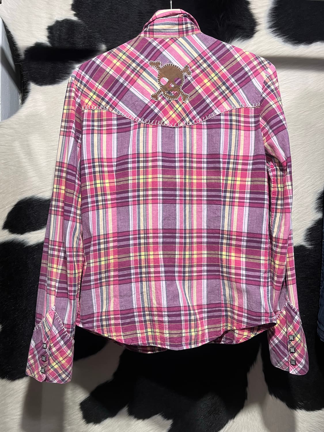 PPFM 해골체크 셔츠 상품이미지1