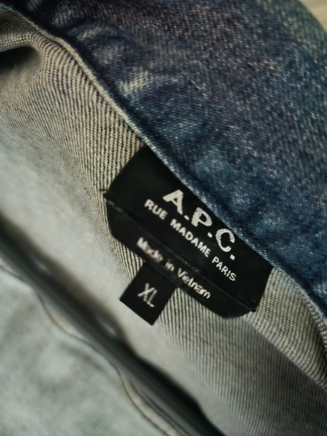 아페쎄 apc 데님자켓 xl사이즈입니다. 상품이미지6
