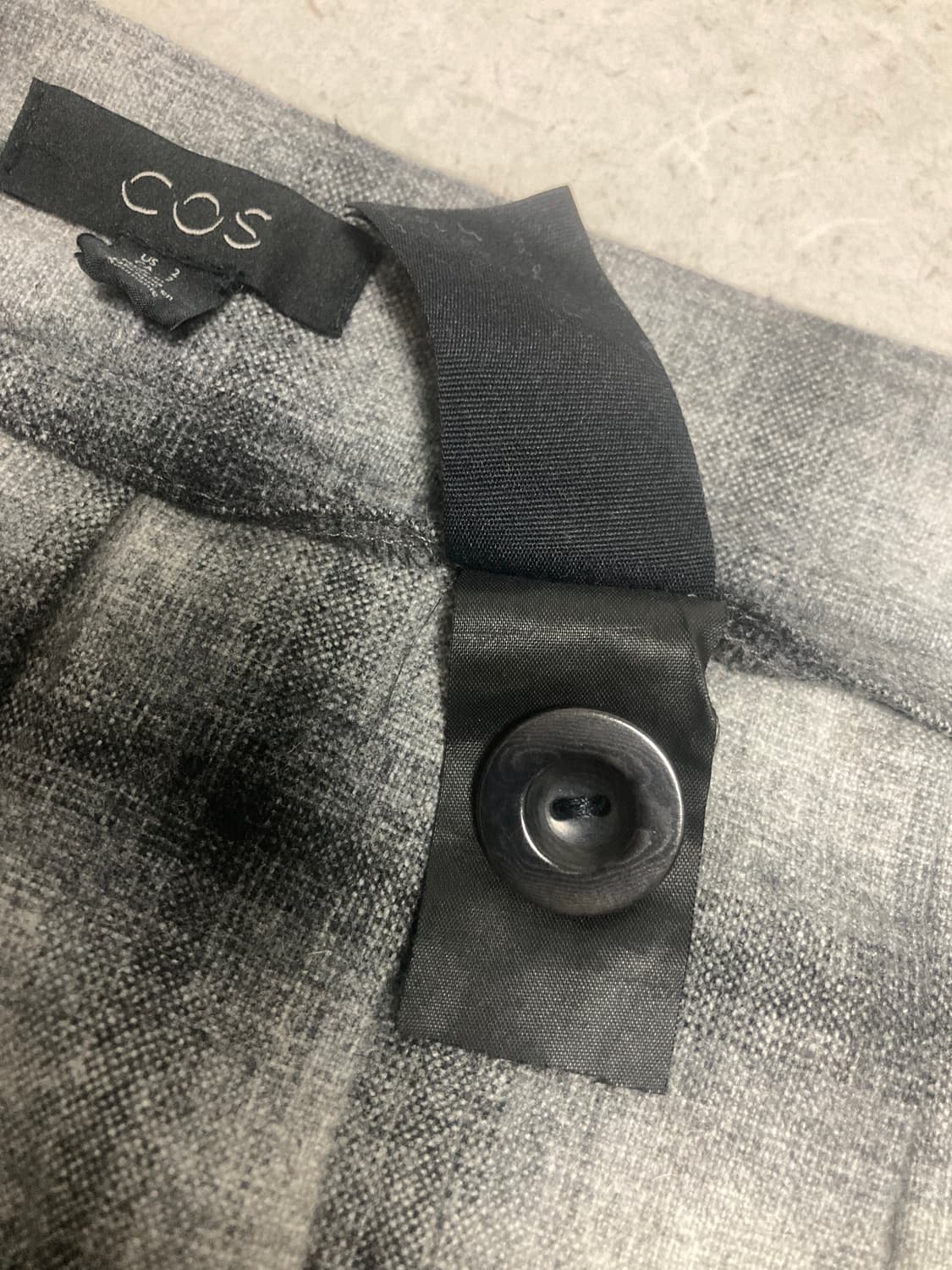 COS 체크 울 스커트 S 상품이미지6