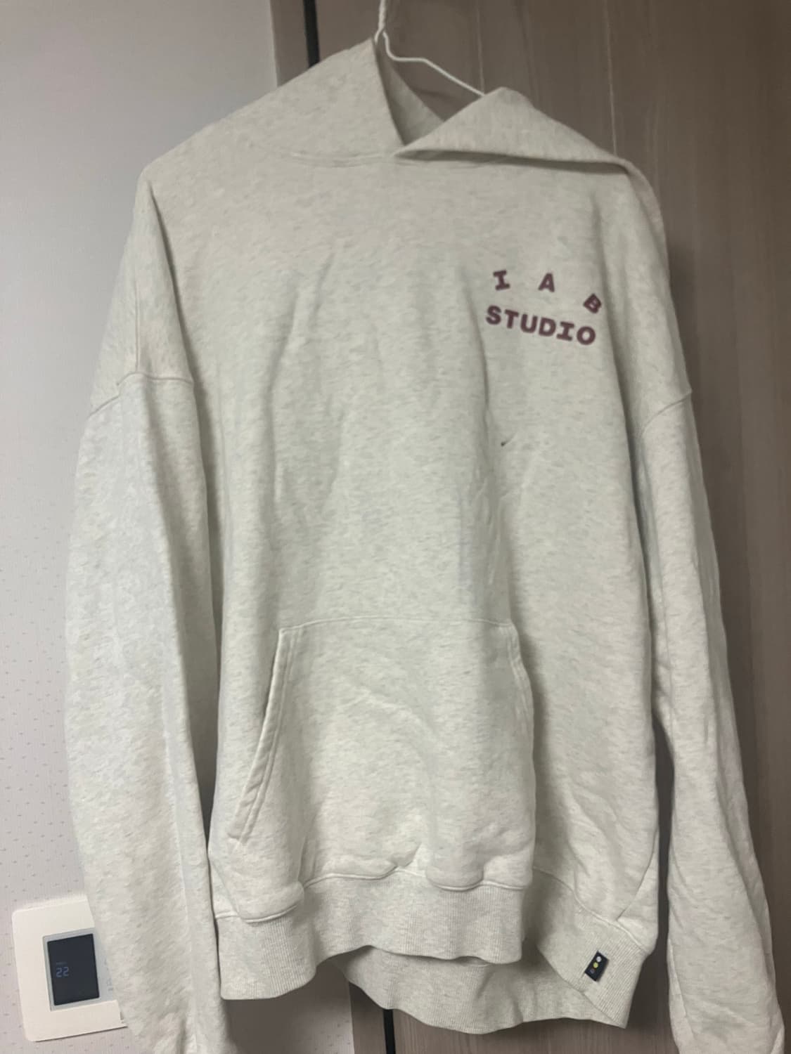 아이앱 스튜디오 후드티 오트밀 XL 상품이미지1