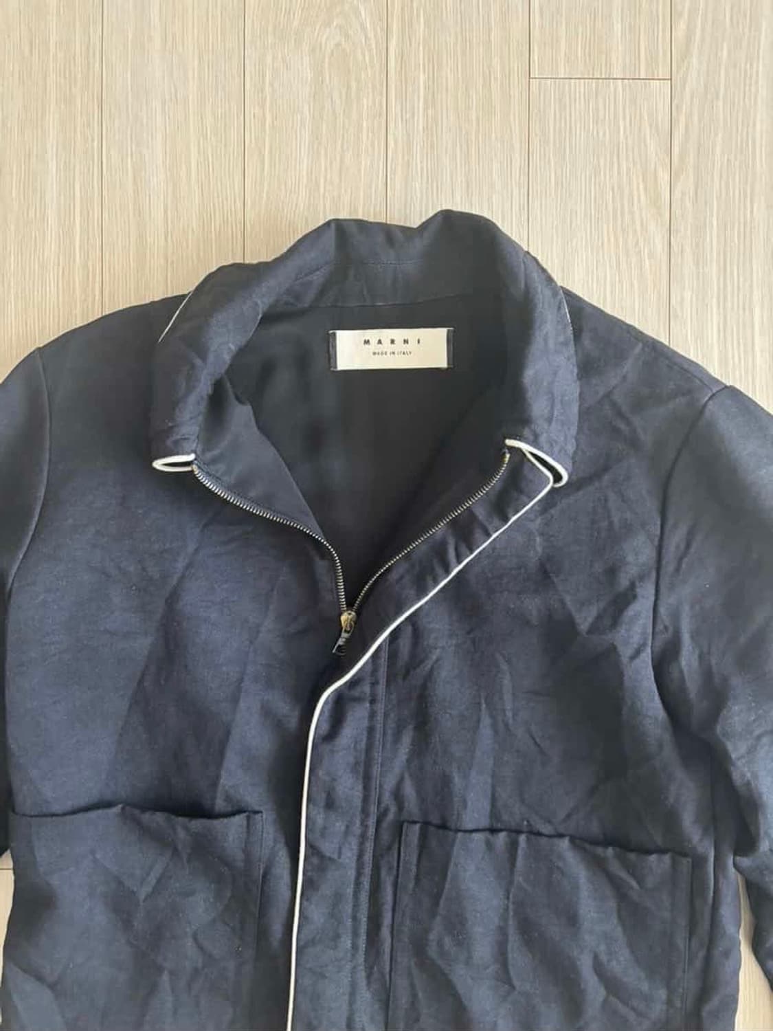 마르니 파이핑 크롭 집업 자켓 상품이미지2