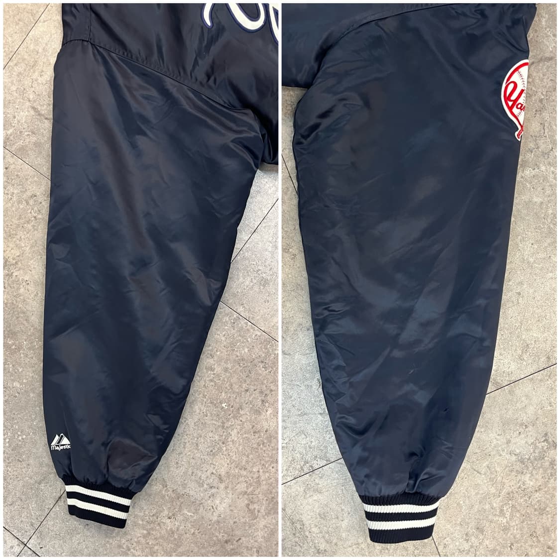 마제스틱 어센틱 양키스 바시티 자켓 네이비 XL #csz2653 상품이미지6