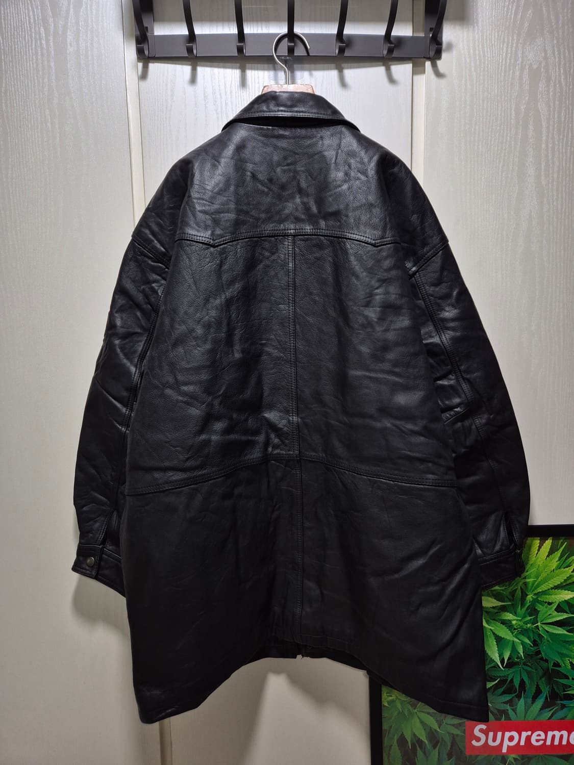 (세일)JPN빈티지. 소가죽 카코트 블랙 상품이미지10