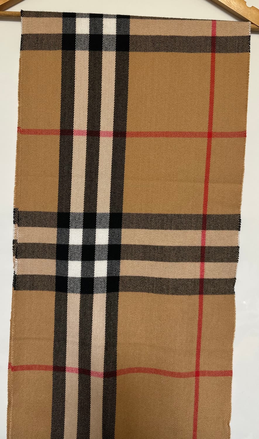 버버리 캐시미어 머플러 브라운 체크 남여공용 상품이미지5