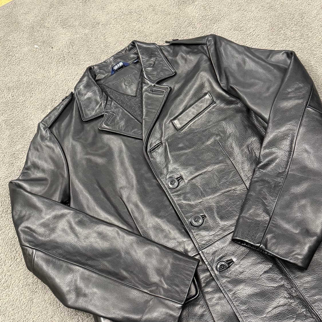 [정품/L] 타미힐피거 리얼레더 카코트 c1 상품이미지1