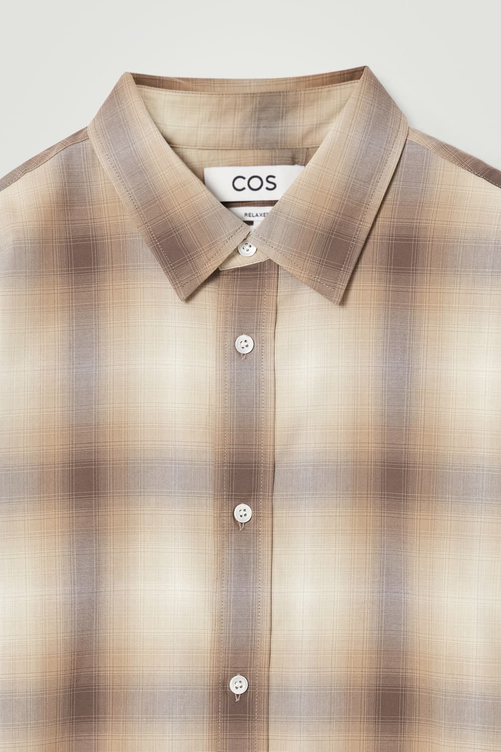 COS 코스 릴랙스드핏 체크 코튼 셔츠 M 상품이미지2