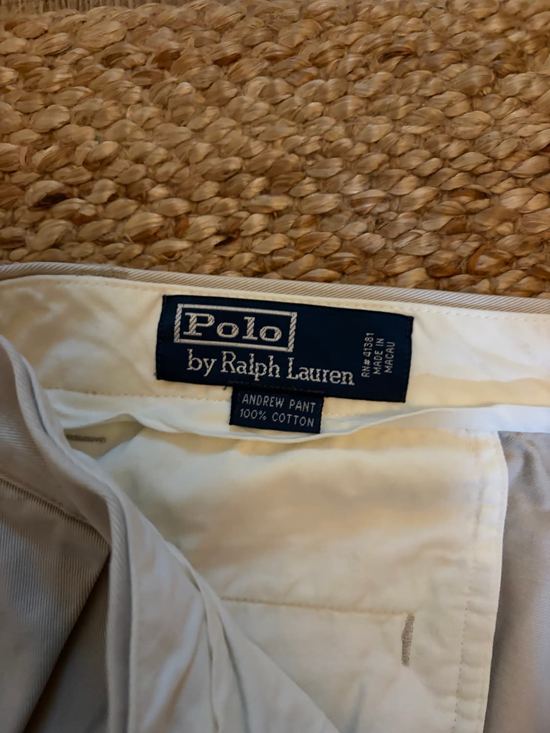 폴로 랄프 로렌 앤드류 치노 팬츠 아이보리 31/30 상품이미지6