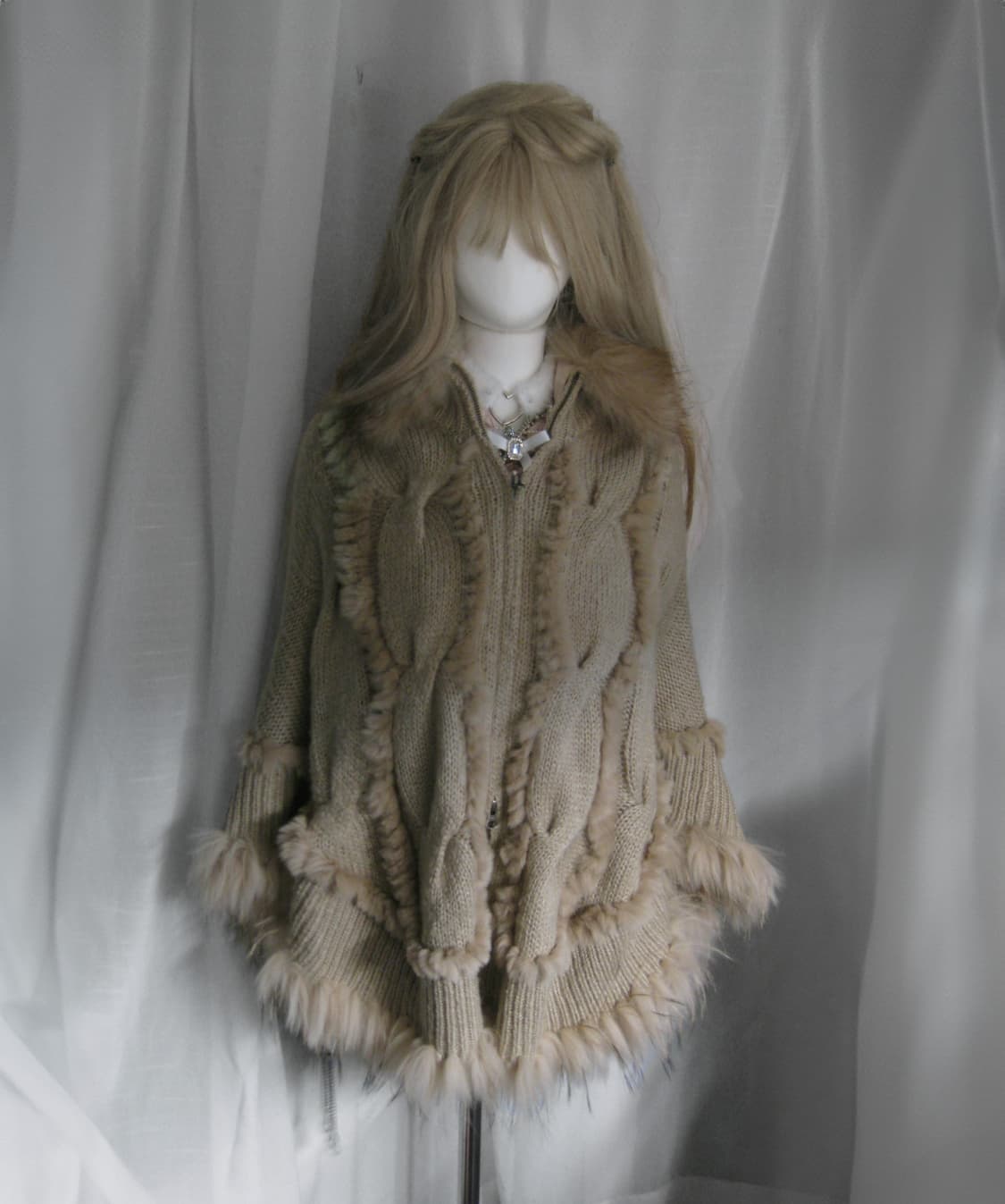 빈티지 리얼 퍼 케이프  상품이미지3