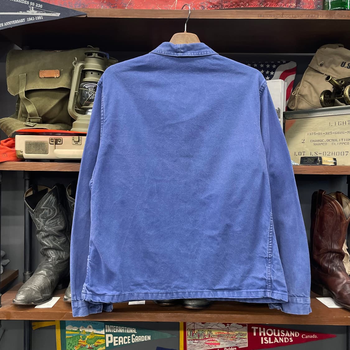 50s-70s 프렌치 워크 자켓 /빈티지 초어 자켓 워크 웨어 상품이미지2