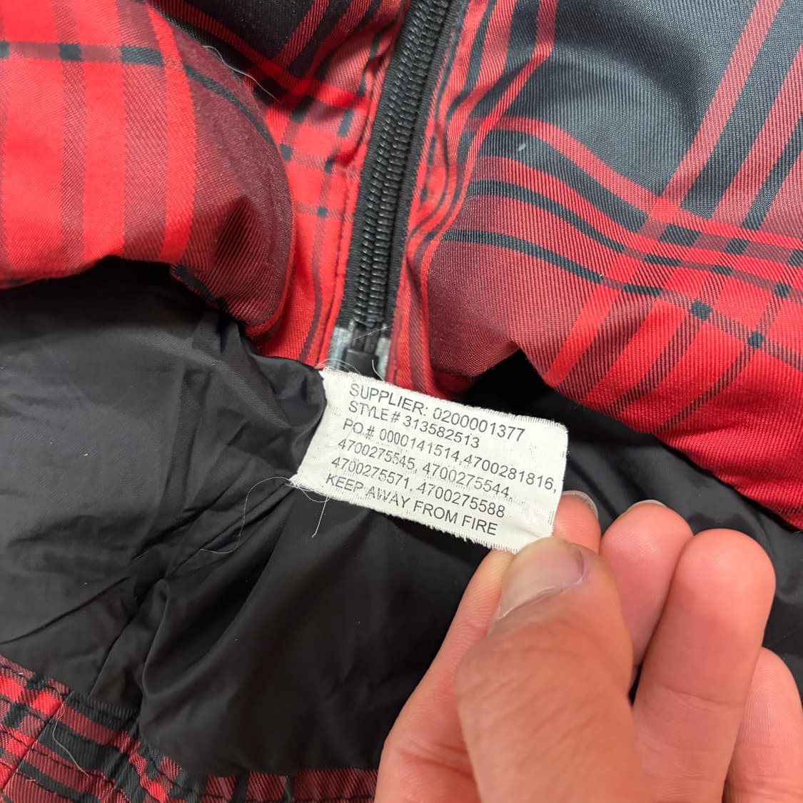 폴로 랄프로렌 블랙포니 덕다운 타탄체크 숏패딩 상품이미지5