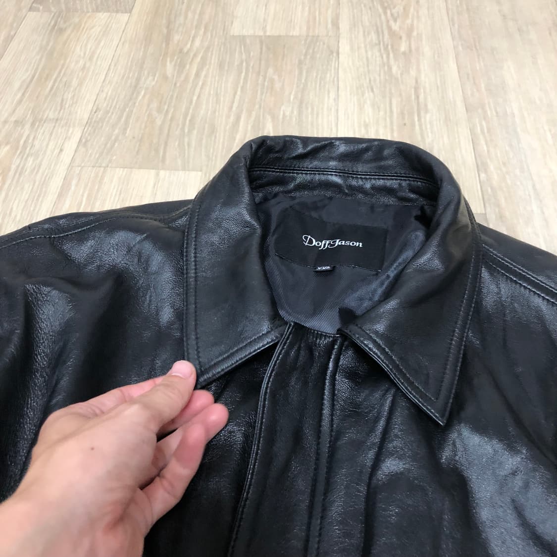 (XXL) 도프 제이슨 DOFF JASON 오버핏 램스킨 블루종 자켓 상품이미지7