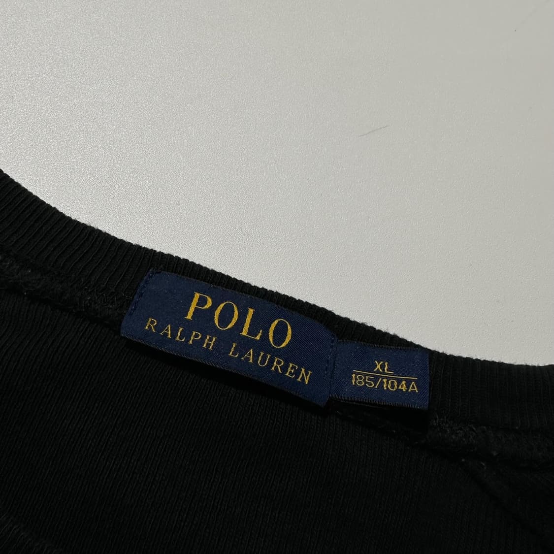 폴로 랄프로렌 불독 패치 맨투맨 블랙 상품이미지4