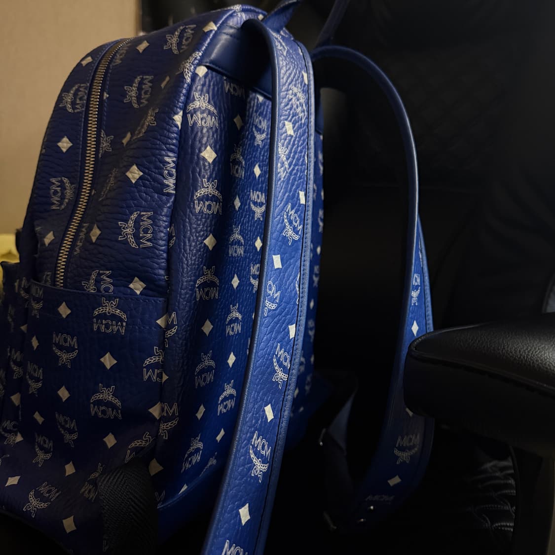 Rare* MCM 백팩 블루 상품이미지2