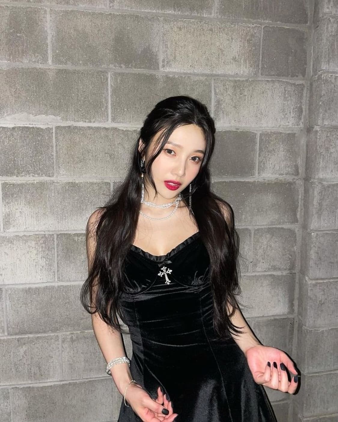 돌스킬 위도우 레드벨벳 조이 블랙 드레스 상품이미지2