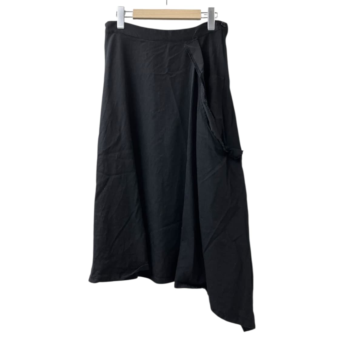 요지 야마모토 와이즈 비대칭 컷아웃 디자인 스커트 상품이미지1