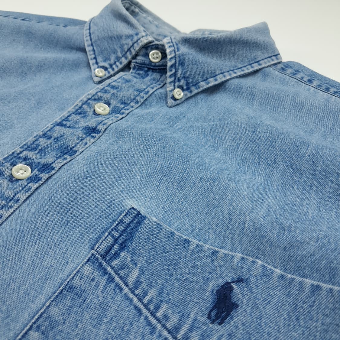CN865 XL 폴로 랄프로렌 빅셔츠 클래식 데님 긴팔 셔츠 남방 상품이미지5