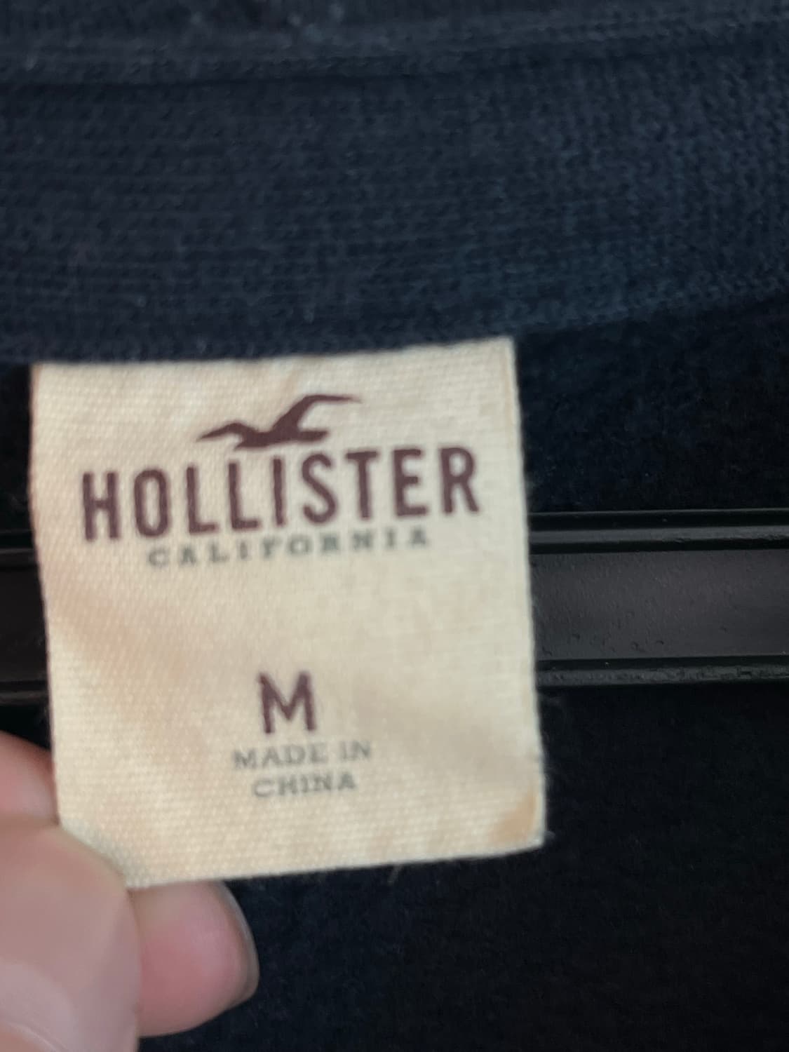홀리스터 스펠로고 네이비 후드집업 [M] 상품이미지4