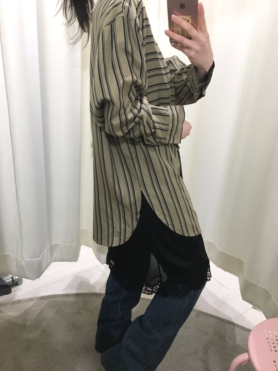 chain stripe blouse 상품이미지4