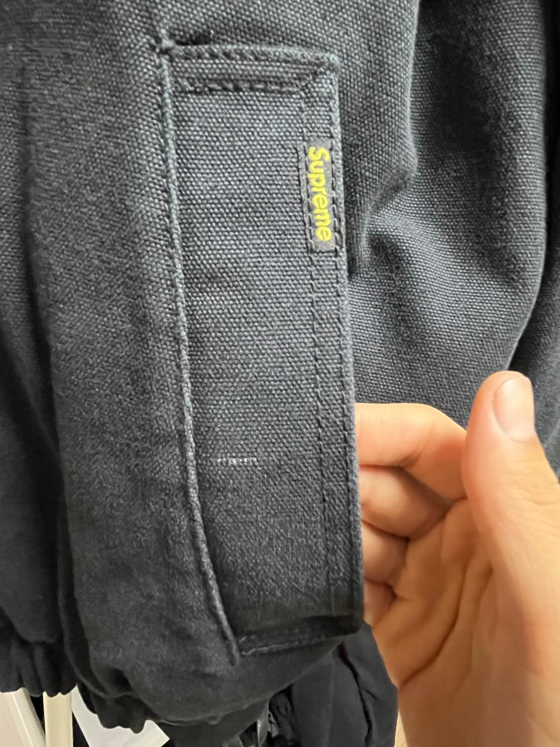 슈프림 포우 셔링 라인드 봄버 자켓 블랙 - 25FW 상품이미지6