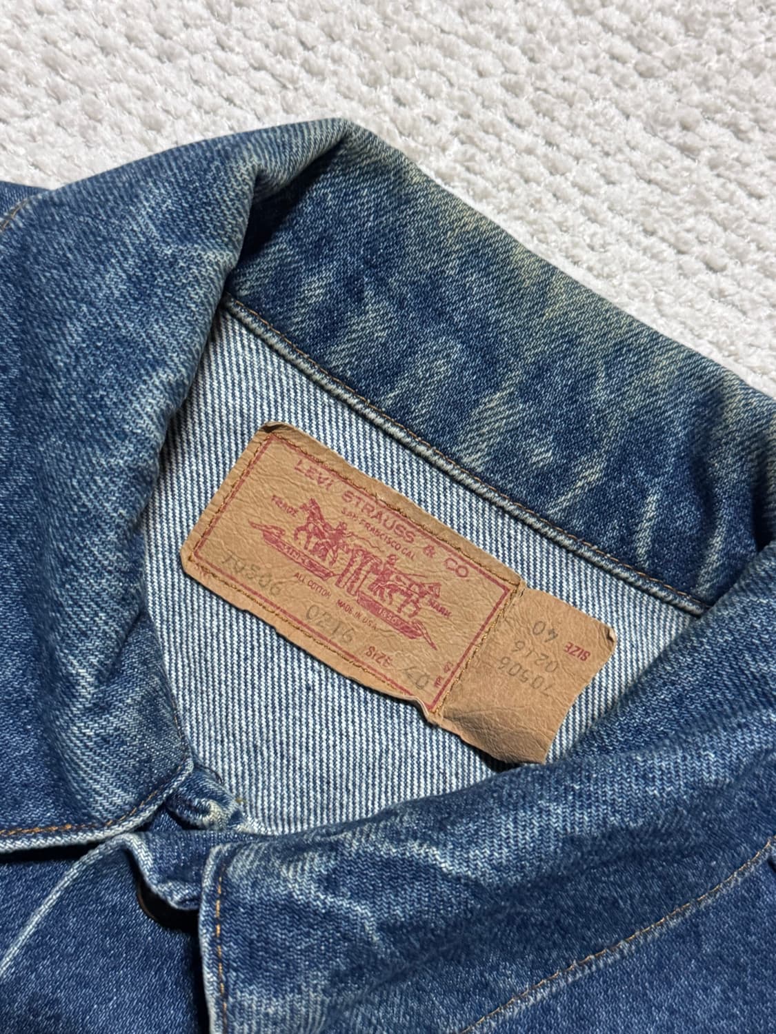 90s USA 리바이스 70506 타입3 데님자켓 40 상품이미지3
