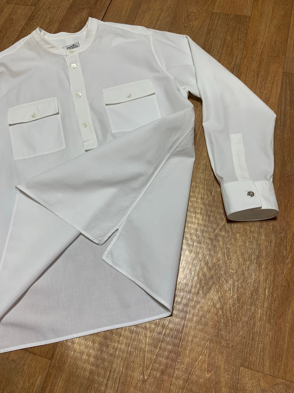 HERMES 에르메스 헨리넥 셔츠(코튼)41-16 셔츠 상품이미지2