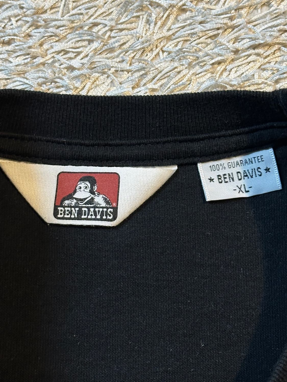 벤데이비스 BEN DAVIS 아이콘 프린팅 롱슬리브 긴팔 블랙 상품이미지6